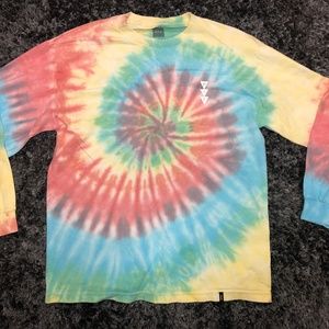 limited edition tie die HUF long sleeve t